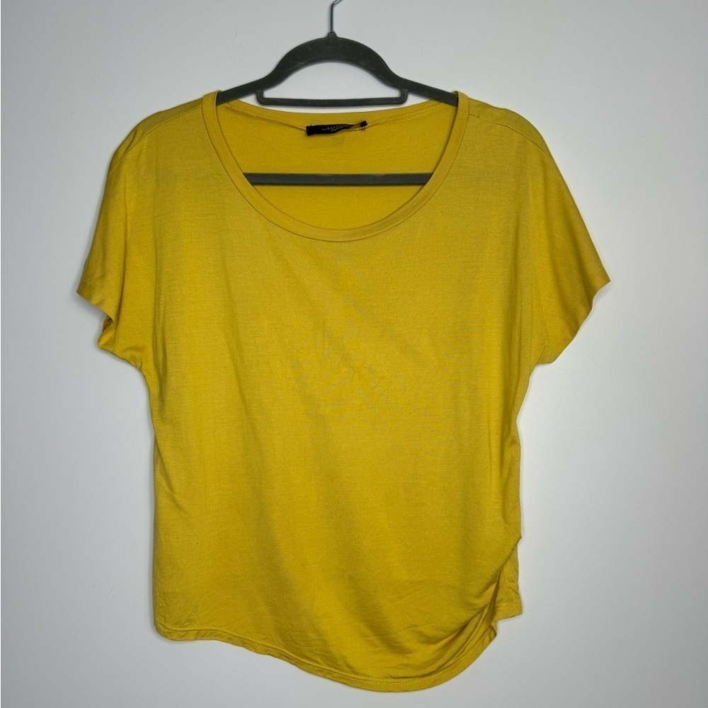 Maxmara Weekend yellow cinched t-shirt